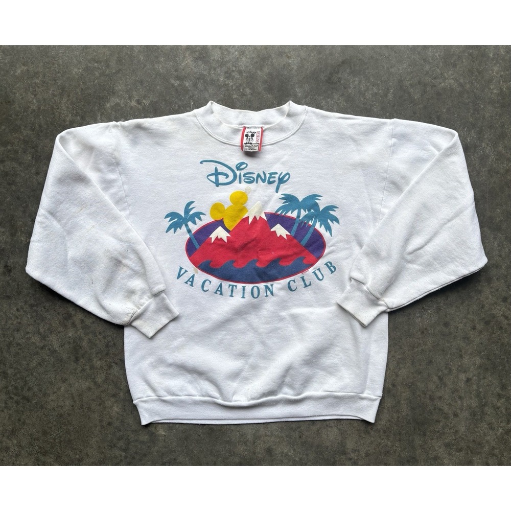 Vintage 90s Disney Vacation Club Crewneck Sweater Size Medium Mickey Pullover